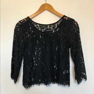 Black Anthropologie Lace Top (Dress Topper)